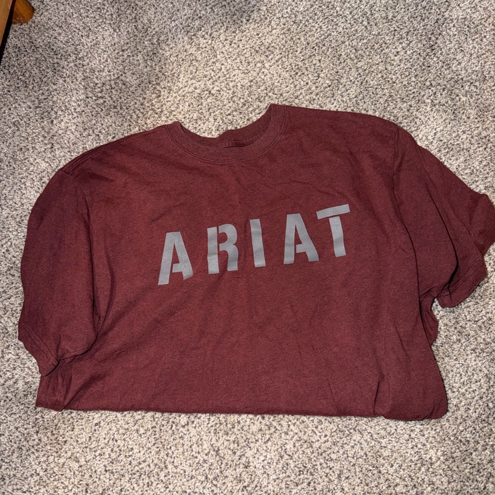 Ariat Rebar Burgundy Tee